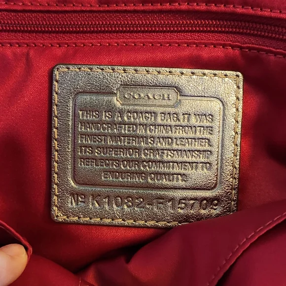 Coach Bag PURSE Glitter Graffiti Pink& Silver - Picture 7 of 8